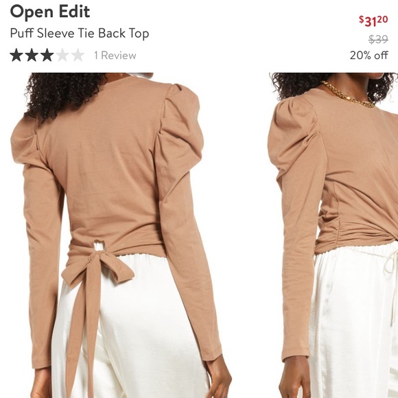 open edit Tops - Donate 🧡 tie back top